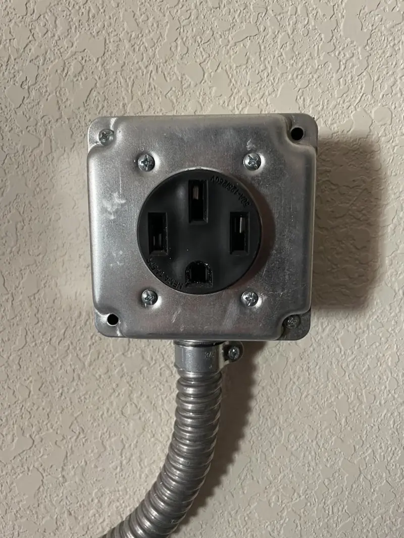 NEMA 14-50 outlet installed for Electrical Panel Upgrade in Melbourne